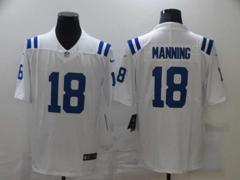Men Indianapolis Colts 18 Manning White Nike Limited Vapor Untouchable NFL Jerseys